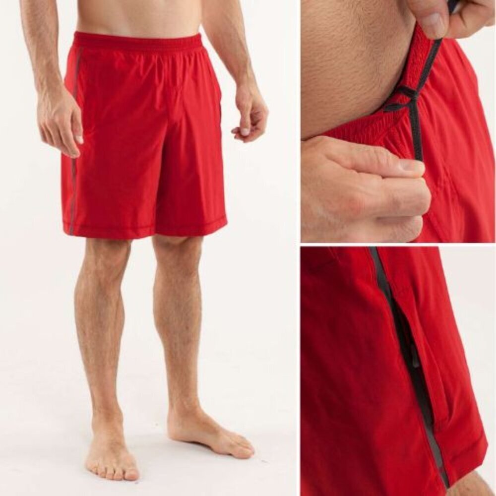 Lululemon Run Men's Chili Response Shorts Size Medium 51610
